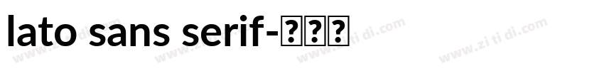 lato sans serif字体转换